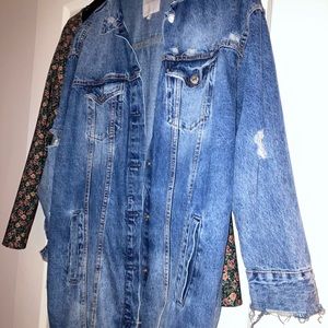 Oversized jean jacket
